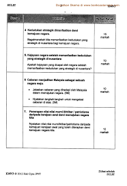 Spm sejarah kertas 3 (tingkatan 4 & 5) : Sejarah Kertas 3 Contoh Soalan
