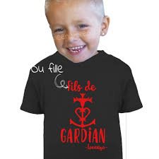 Tee shirt fille ou garçon, fils ou fille de gardian (camargue, taureau) :  enfants-mode-bebe-fille par boutique-neena