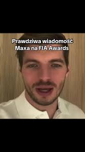 Max Verstapen Video at The F1 Awards
