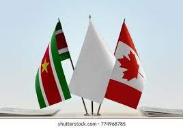 Concacaf, matchday 1, at june 9 2021. Flags Suriname Canada White Flag Middle Stock Photo Edit Now 774968785