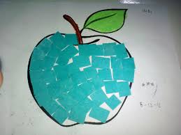 Sketsa gambar burung hantu untuk kolase. Gambar Kolase Apel