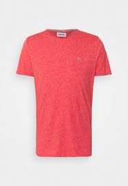 Maybe you would like to learn more about one of these? Tommy Jeans Slim Jaspe C Neck T Shirt Basic Deep Crimson Rot Zalando De