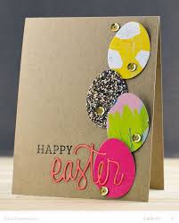 I created layered backgrounds and then decorated them with a lot of beautiful woc flowers. Happy Easter Card By Pixnglue At Studio Calico Easter Cards Handmade Happy Easter Card Diy Easter Cards