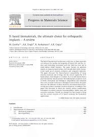 It's her first appearance on screen and she stole the scene. Pdf Ti Based Biomaterials The Ultimate Choice For Orthopaedic Implants A Review