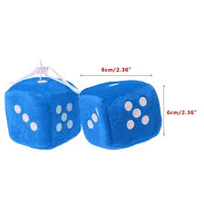 Maybe you would like to learn more about one of these? Great For Hanging On Rearview Car Mirror 1 Pair Large Blue 3 Inch Plush Fuzzy Soft Dice Sports Fitness Leisure Sports Game Room Mhiberlin De