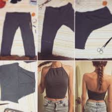 Make sure you look for a material that won't unravel once you start cutting it. Creative Diy Tutorials To Turn On Your Old T Shirt Into A Modern Summer Crop Top Diy Clothes Diy Clothes Refashion Refashion Clothes