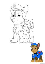 Chase Super Spy Paw Patrol Member No 2 Coloring Pages Printable