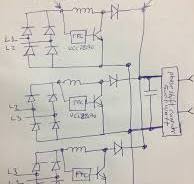 UCC28070A: Best arrangement for 3 phase (400Vac) power ...