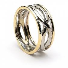 Infinity Knot Ring With Trim Infinity Ring Wedding Celtic Wedding Rings Celtic Knot Ring