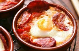 Portuguese Baked Eggs With Chourico Recipe Recipe Recipes Portuguese Recipes Food