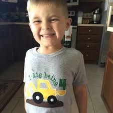 Digger Birthday 4 Digital Machine Embroidery Applique Design 4 Sizes  Backhoe Excavator Pay Loader