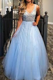A Line Princess Light Blue Lace See Through Prom Dress Formal Evening Fancy Dresses Ld1926 Junior Prom Dresses See Through Prom Dress Blue Evening Dresses