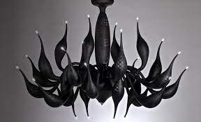 Kronleuchter Schwarz Modern Carbonfasern Lu Murano Technolugy Blown Glass Chandelier Modern Black Chandeliers Glass Chandelier