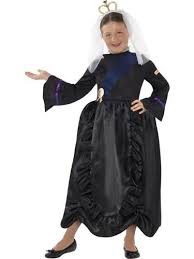 Medieval Queen Girls Fancy Dress Victorian Book Character Childrens Kids Costume Victoria Costume Childrens Fancy Dress Fancy Dress Costumes
