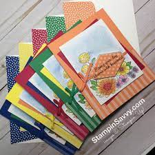 Fun shared with stampin' up! Accented Blooms Round 3 Easy Watercolor Cards