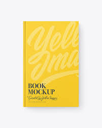 Book Mockup In Stationery Mockups On Yellow Images Object Mockups