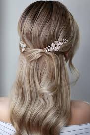 45 Perfect Half Up Half Down Wedding Hairstyles Wedding Forward Wedding Hair Down Half Up Wedding Hair Wedding Hairstyles Half Up Half Down