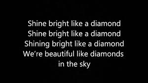 Rihanna Diamond In The Sky Lyrics Diamonds In The Sky Lyrics Rihanna Diamonds