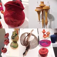 Joanasmussen At Gigs Gallery Wodonga Amazing Woven Baskets And Goards In Fantastic Colours Gigsgallery Wodonga Goards Weav In 2020 Basket Weaving Raffia Weaving