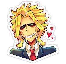 All Might Sticker By Gummymela In 2021 Pokemon Stickers Anime Stickers Cute Stickers