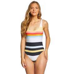 Billabong Women S Baja Break One Piece Swimsuit At Swimoutlet Com Free Shipping Billabong Women One Piece Swimsuits