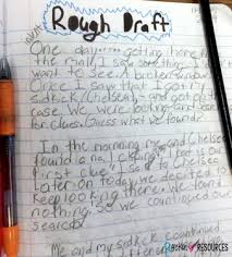 The sample rough draft on the right shows you an example of just how much more work a rough draft can need, even a really solid first draft. Writing Mini Lesson 22 Writing A Rough Draft For A Narrative Essay Rockin Resources