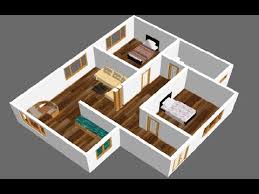 Small house design with 2 bedrooms. 10 X 11 Small House Plan 2 Bedroom With American Kitchen 2019 Youtube