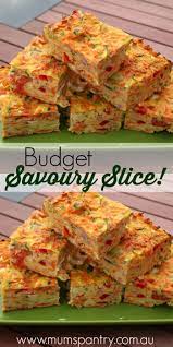 Budget Friendly Savoury Slice Under 10 Recipe Slices Recipes Savoury Slice Savory Snacks