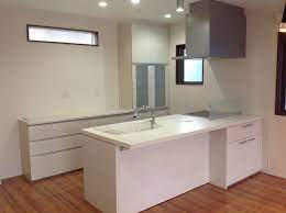 ダイニング側の収納スペースがうれしいオープンキッチン テーブル 収納 収納スペース ダイニング