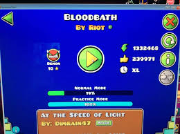 Geometry dash bloodbath is a action game which you can play at topgames.com without installation, enjoy! I Got 19 Bloodbath 60hz Pogchamp Geometry Dash Amino