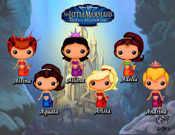 Funko Fan Art Little Mermaid Sisters By Csf Designs Deviantart Com On Deviantart Funko Pop Dolls Disney Pop Funko Pop Disney