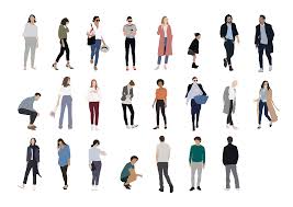 People Flat Illustration On Behance People Cutout People Illustration People Png