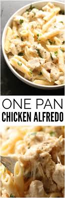 One Pot Cheesy Chicken Alfredo Recipe Recipes Chicken Alfredo Recipes Pasta Dishes