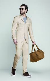 Kruger Khaki Cream Leisure Suit Custom Made By A I Hangrr Mens Suits Online Leisure Suit Custom Suit