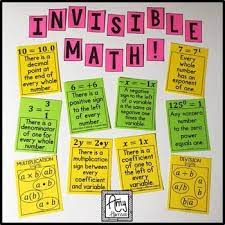 Invisible Math Posters And Worksheets - Math Classroom Decor | Math Poster,  Math Classroom Decorations, Math Methods