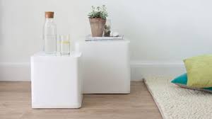 Dice White Gloss Side Tables In 2020 White Gloss Side Table White Side Tables Table