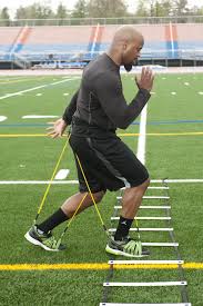 Ladder Drill Under Variable Resistance For More Agility And Explosiveness Sports Training Action Sports Drill