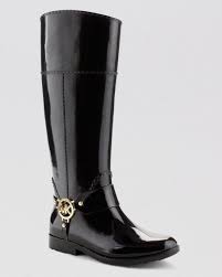 Michael Kors Black And Brown Boots Michael Michael Kors Brown Tall Harness Rain Boots Fulton Boots Rain Boots Black Rain Boots
