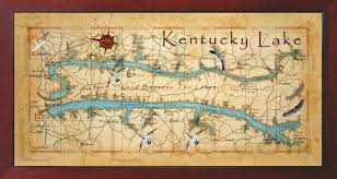 The land between the lakes jeep jamboree offers a variety of trails and trail ratings. Old Field Studio Beautiful Kentucky Lake Wall Map