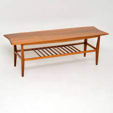 Made of high quality oak wood in a lovely warm brown colour. Inlaid Walnut Retro Coffee Table Vintage 1960 S Ebay