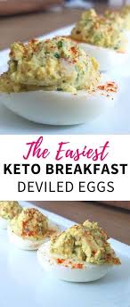 Keto Breakfast Avocado Deviled Eggs 10recipes10 10recipes10 Low Carb Breakfast Recipes Keto Deviled Eggs Eggs Low Carb