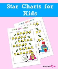 Printable Super Hero Star Chart For Kids
