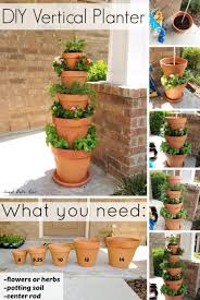 Tilted flower pots, also known as welcome pots, are great statement pieces around entry ways and gardens. Save Space In Your Home Or Garden By Creating Vertical Planters
