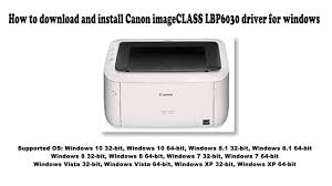 Download drivers, software, firmware and manuals for your canon product and get access to online technical support resources and troubleshooting. How To Download And Install Canon Imageclass Lbp6030 Driver Windows 10 8 1 8 7 Vista Xp Youtube
