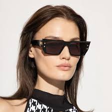 Balmain B-VI BPS-121A-54 Women BRAND NEW Sunglasses Titanium Black Gold Grey