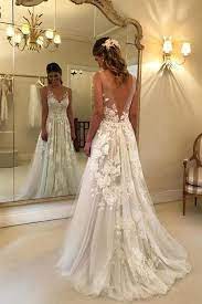 Boho Wedding Dress Wedding Dresses Cheap Simple Wedding Dresses Okdresses Backless Wedding Dress Wedding Dresses Ivory Wedding Dress