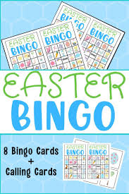 Bingo Games To Play With Friends Free Printable Easter Bingo Game Activity For Kids In 2020 Easter Printables Free Easter Bingo Kids Party Games