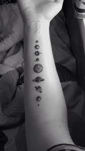 Solar System Tattoo Simple Page 2 Cosmic Tattoo Elegant Tattoos Planet Tattoos