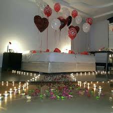 Home Flowers Balloons Candles 1stvalentine Husbandandwife Valentine S Home Decoration Balloons Candle S