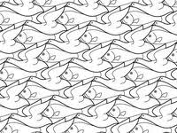 Escher tessellation coloring pages tessellation coloring pages. 70 Coloring Pages Ideas Mc Escher Escher Art Coloring Pages